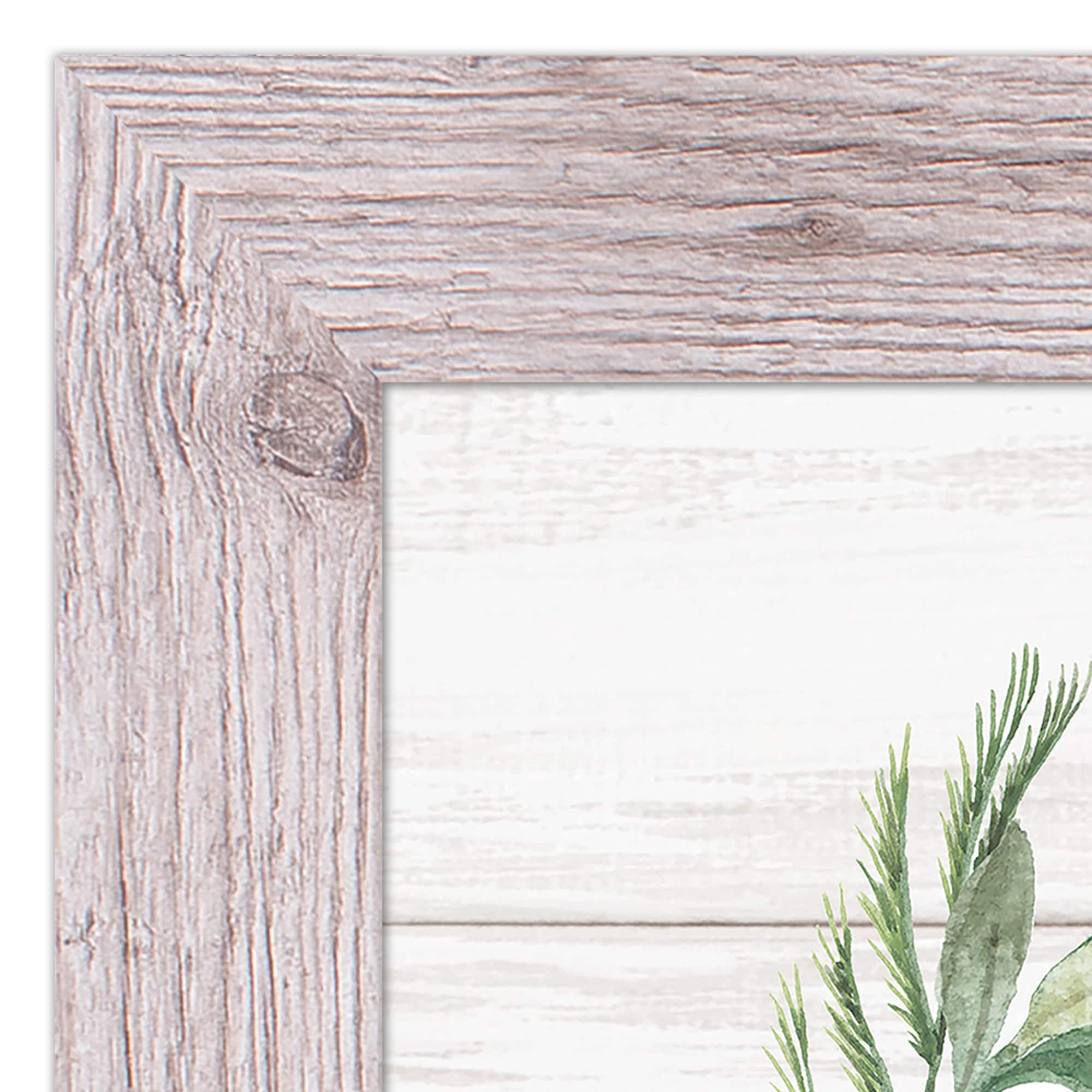 Designs Direct 16" x 16" Santa Dog Western White Framed Print